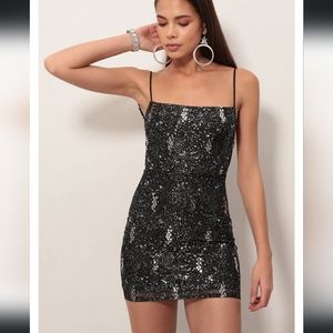 Lucy in the Sky Starstruck Sequin Strappy Dress